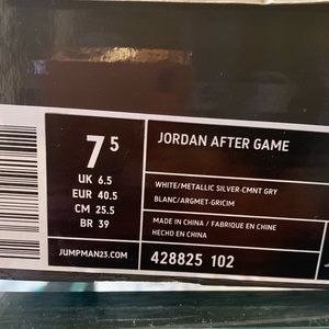 Jordan after game sneakers